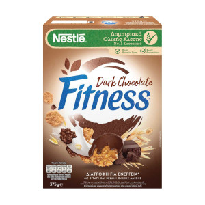 Nestle δημητριακά fitness με μαύρη σοκολάτα 375gr