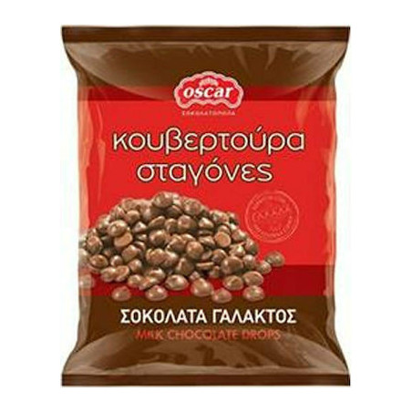 Oscar κουβερτούρα γάλακτος σε σταγόνες 100gr Oscar - 1