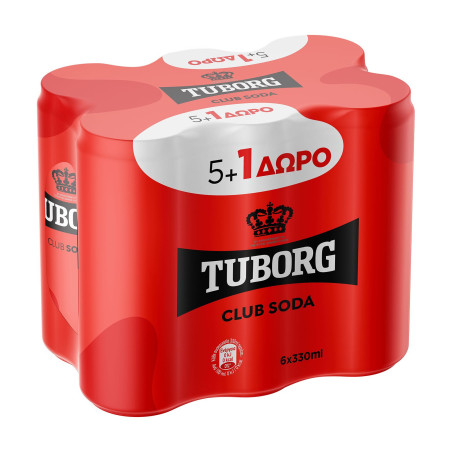 Tuborg σόδα 6x330ml