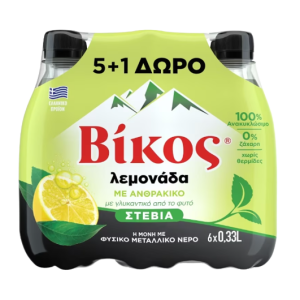 Βίκος λεμονάδα με στέβια 6x330ml