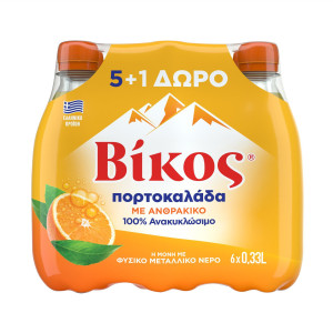 Βίκος πορτοκαλάδα 6x330ml