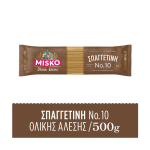 Misko σπαγγέτι No10 ολικής αλέσεως 500gr Misko - 1