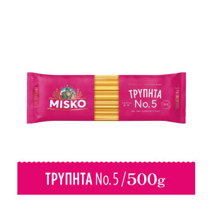 Misko σπαγγέτι No5 τρυπητά 500gr Misko - 1