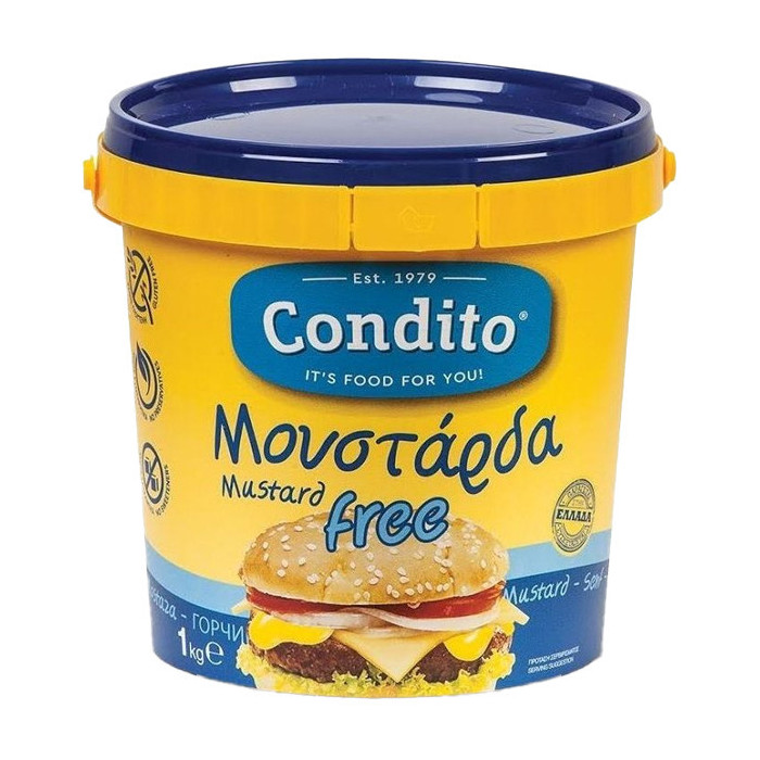 Condito free μουστάρδα απαλή 1kg Condito - 1