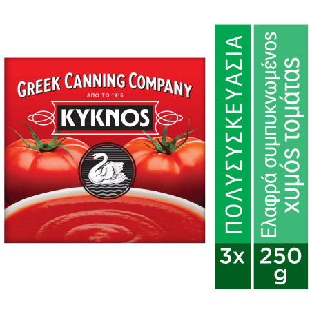 Κύκνος χυμός τομάτας 3x250ml