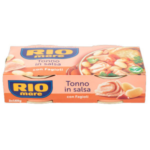 Rio mare τόνος σε σάλτσα με φασόλια 2x160gr Rio mare - 1