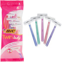 Bic twin lady ξυραφάκια 6τεμ