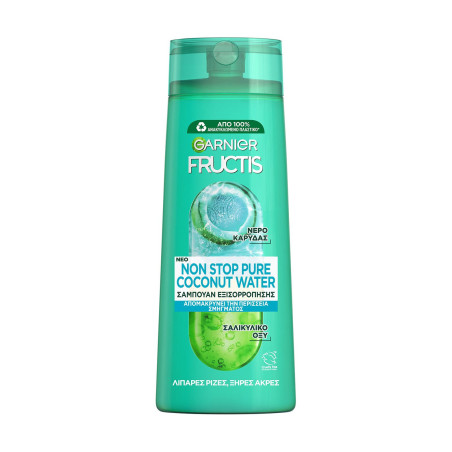 Garnier fructis σαμπουάν για λιπαρές ρίζες και ξηρές άκρες με καρύδα 400ml