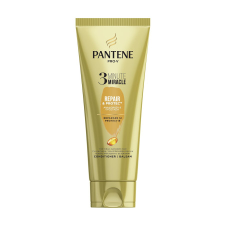 Pantene conditioner 3 minute miracle repair & protect για αδύναμα & ταλαιπωρημένα μαλλιά 200ml