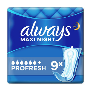 Always maxi night σερβιέτες profresh 9τεμ Always - 1