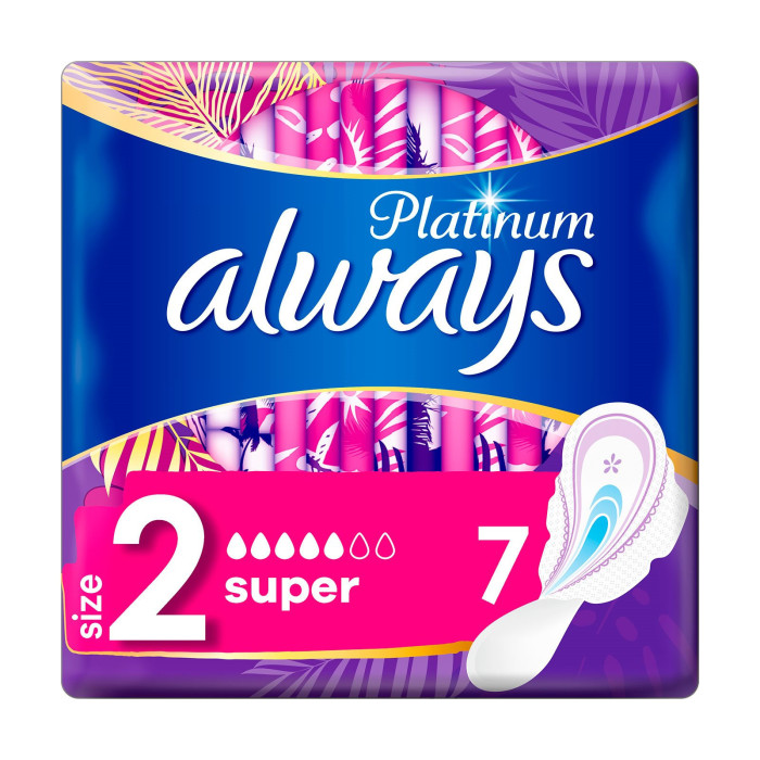 Always platinum σερβιέτες super 7τεμ