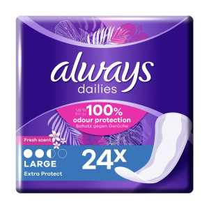 Always σερβιετάκια extra protect large 24τεμ  - 1