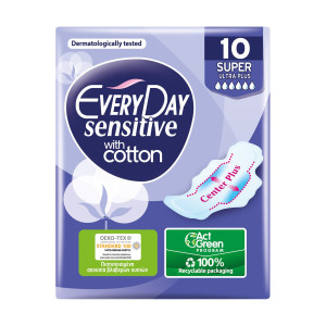 Every Day σερβιέτες sensitive ultra plus super 10τεμ  - 1