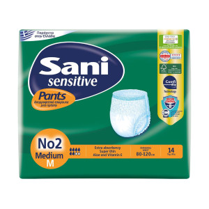 Sani sensitive πάνα βρακάκι ακράτειας No2 medium 14τεμ Sani - 1