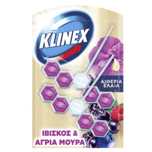 Klinex μπλοκ αρωματικό τουαλέτας άγρια μούρα 2x55gr