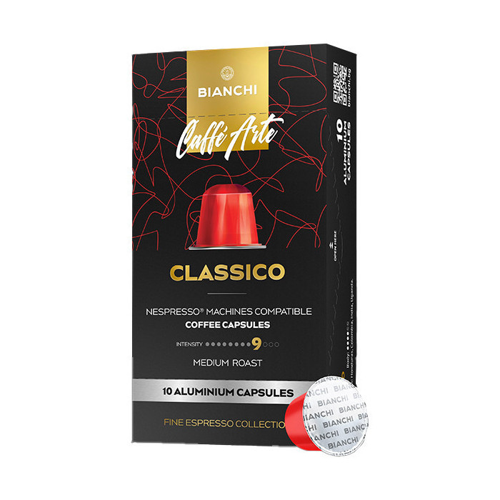 Bianchi nespresso καφές classico crema aroma σε κάψουλες 10x5,5gr