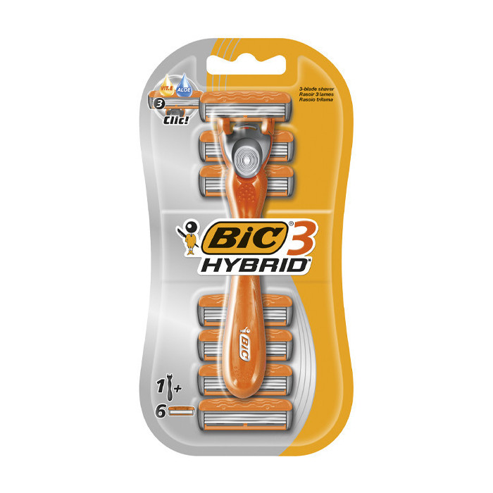 Bic ξυραφάκι hybrid 3 με 6 ανταλλακτικά Bic - 1