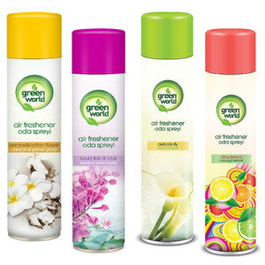 Green world αποσμητικό χώρου spray 400ml