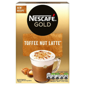 Nescafe gold toffee nut latte στιγμιαίος καφές 8x18,6gr Nestle - 1