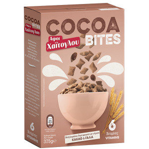 Χαΐτογλου cocoa bites δημητριακά μαξιλαράκια 375gr