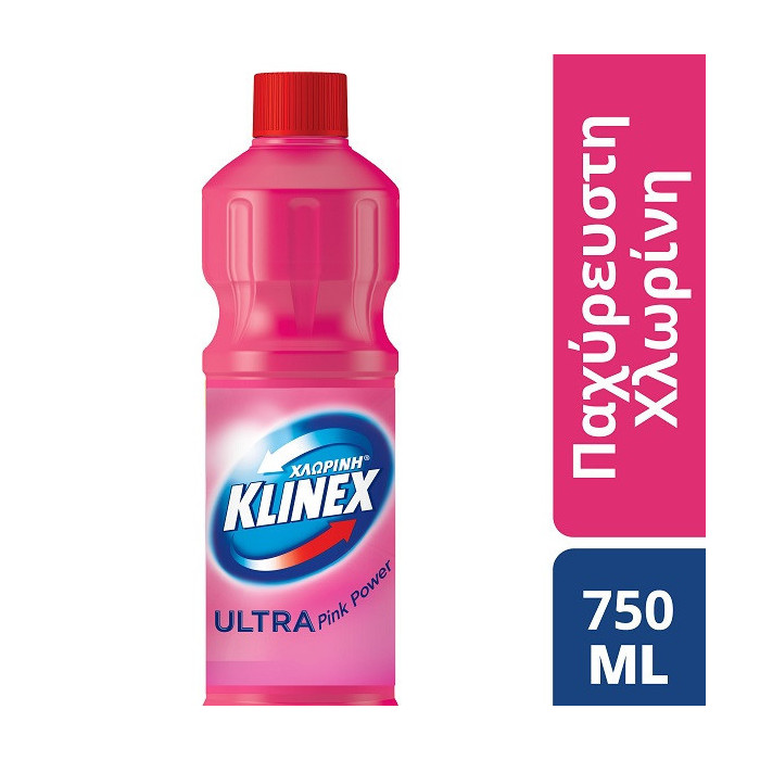 Klinex χλωρίνη παχύρρευστη ροζ 750ml