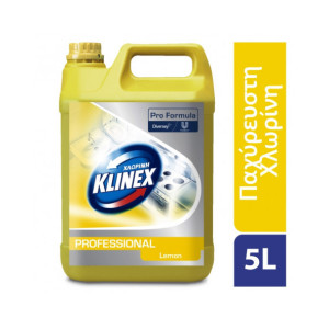 Klinex χλωρίνη pro formula με λεμόνι 5lt