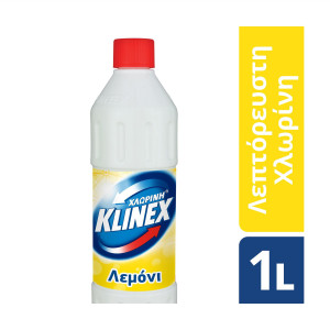 Klinex χλωρίνη λεπτόρρευστη με λεμόνι 1lt Klinex - 1