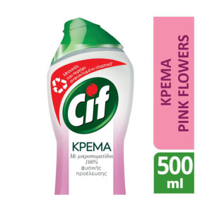 Cif κρέμα με ροζ λουλούδια 500ml Cif - 1