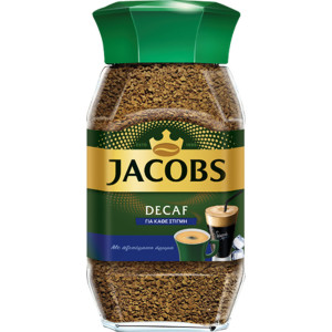 Jacobs στιγμιαίος καφές ντεκαφεϊνέ 100gr