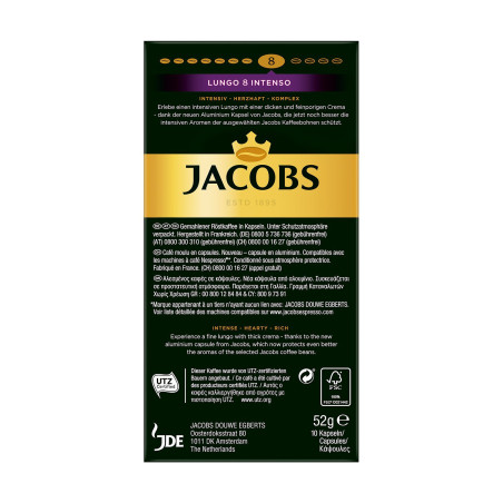 Jacobs espresso 8 lungo & intenso κάψουλες 10τεμ Jacobs - 4