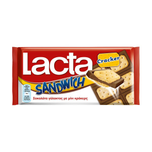 Lacta σοκολάτα sandwich mini κράκερ 87gr Lacta - 1