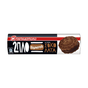 Παπαδοπούλου μπισκότα διπλογεμιστά με σοκολάτα 230gr Παπαδοπούλου - 1