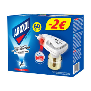 Aroxol ηλεκτρική συσκευή και υγρό κατά των κουνουπιών και σκνιπών για 60 νύχτες Aroxol - 1