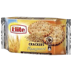 Elite crackers μεσογειακά φυσική 105gr