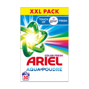 Ariel σκόνη πλυντηρίου ρούχων color touch of lenor 50μεζ 3,25kg  - 1