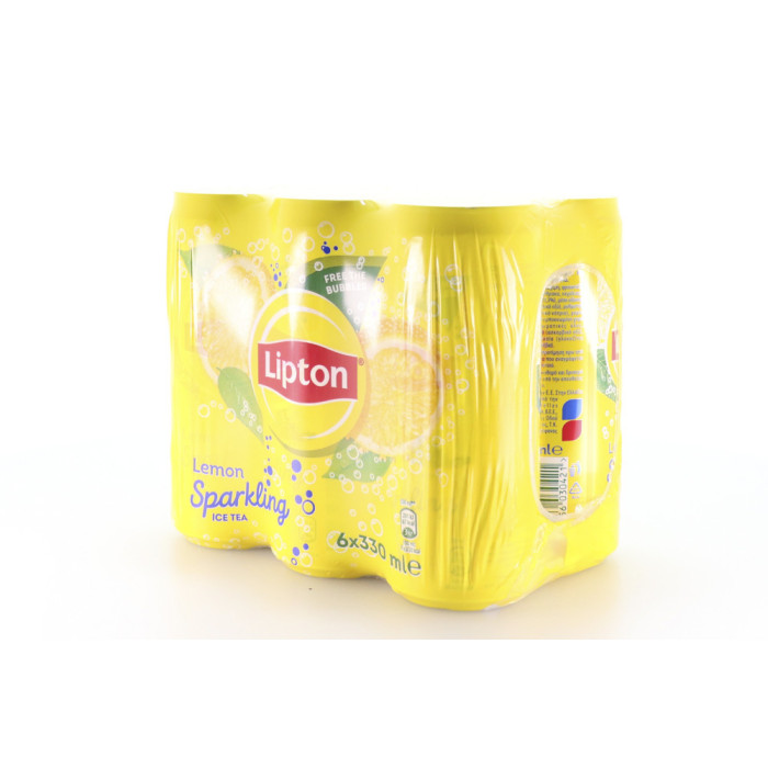 Lipton sparkling ice tea λεμόνι με ανθρακικό 6x330ml