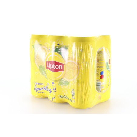 Lipton sparkling ice tea λεμόνι με ανθρακικό 6x330ml