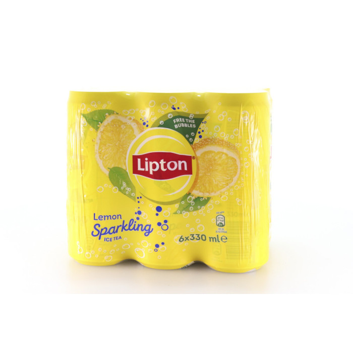 Lipton sparkling ice tea λεμόνι με ανθρακικό 6x330ml