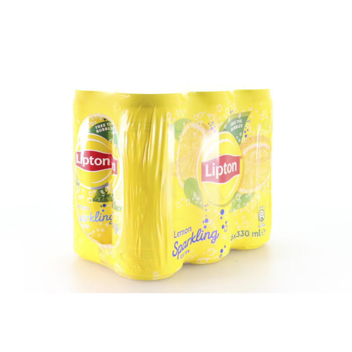 Lipton sparkling ice tea λεμόνι με ανθρακικό 6x330ml