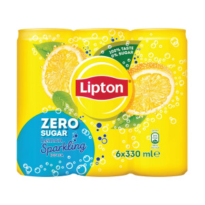 Lipton sparkling ice tea λεμόνι με ανθρακικό χωρίς ζάχαρη 6x330ml Lipton - 1