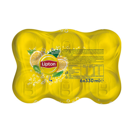 Lipton sparkling ice tea λεμόνι με ανθρακικό χωρίς ζάχαρη 6x330ml Lipton - 2