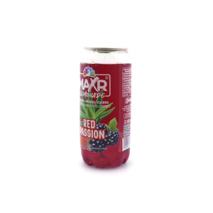 Maxr λεμονάδα red passion με αλόη, βατόμουρο & μαύρο μούρο 330ml  - 1