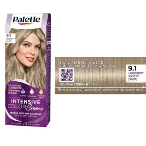 Schwarzkopf palette intensive color creme 9,1 ξανθό πολύ ανοιχτό σαντρέ 50ml Palette - 1