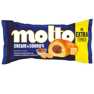 Molto cream & cookies 98gr, πραλινα