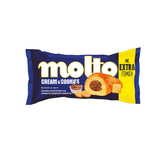 Molto cream & cookies 98gr, πραλινα