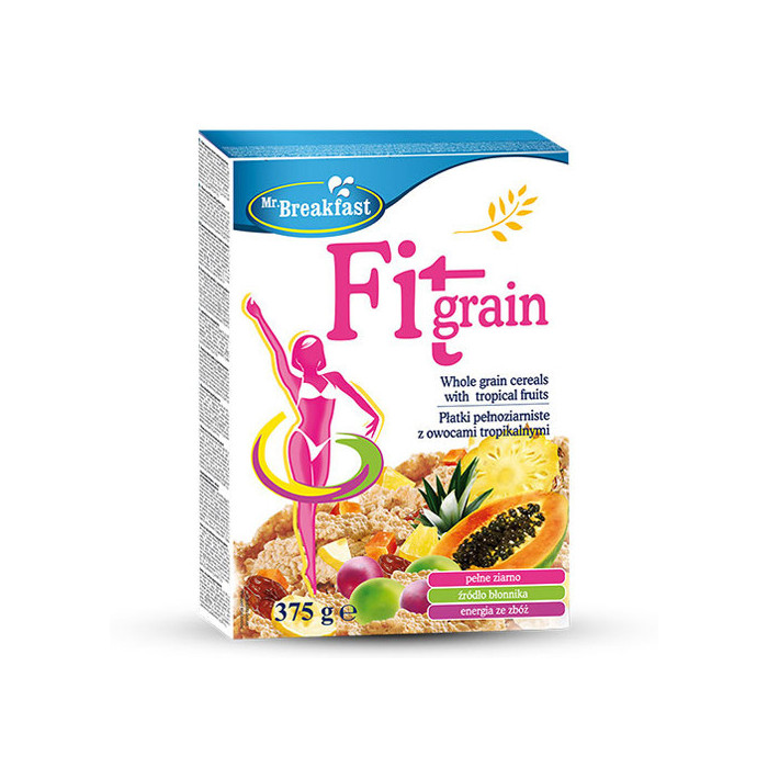 Mr,breakfast δημητριακα 375gr, fitgrain tropical