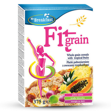 Mr,breakfast δημητριακα 375gr, fitgrain tropical