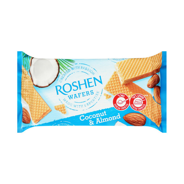 Roshen γκοφρέτα καρύδα & αμύγδαλο 216gr