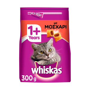 Whiskas γατοτροφή κροκέτα με μοσχάρι 300gr