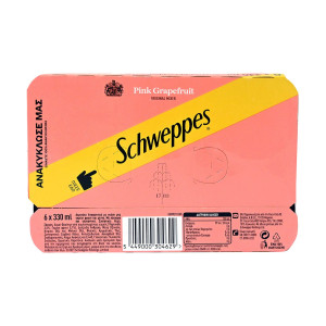 Schweppes αναψυκτικό grapefruit pink 6x330ml Schweppes - 1